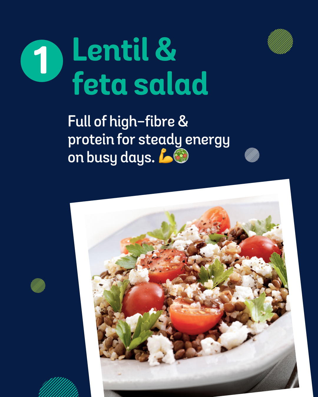 Lentil and feta salad